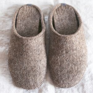Felted Wool Slippers size 9
